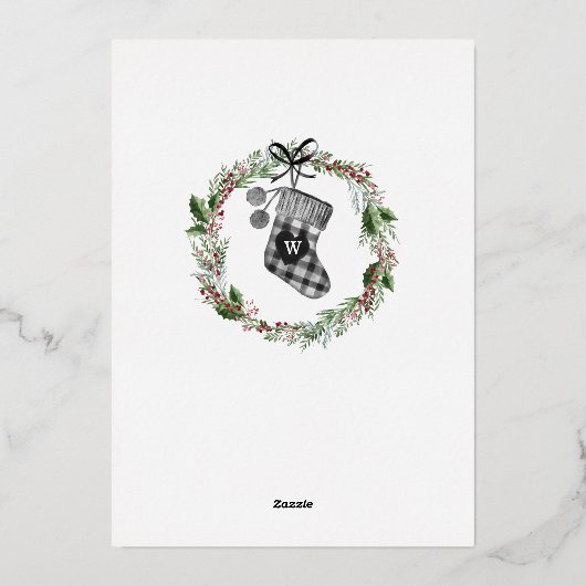 Zwangerschap Aankondiging Waterverf Gezinsinventar (Achterkant)