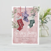 Zwangerschap Aankondiging Waterverf Gezinsinventar (Staand voorkant)