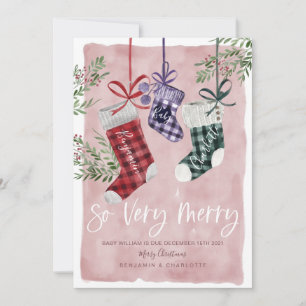 Zwangerschap Aankondiging Waterverf Gezinsinventar