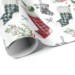 Zwangerschap Aankondiging Waterverf Gezinsinventar Cadeaupapier