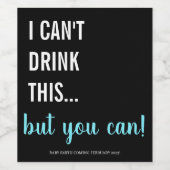 Zwangerschap Aankondiging Wijnenlabel Wijn Etiket (Enkel label)