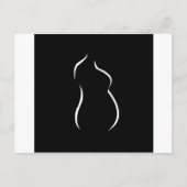 Zwangerschap abstracte trekking aankondigingskaart (Voorkant)