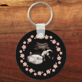Zwangerschap Baby Glitter Sonogram Ultrageluid Fot Sleutelhanger (Voorkant)