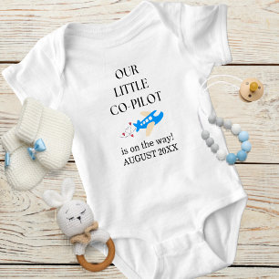 Zwangerschap Baby Jongen Vliegtuig Kleine Copiloot Romper