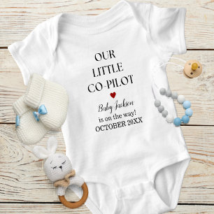 Zwangerschap Baby Jongen Vliegtuig Kleine Copiloot Romper