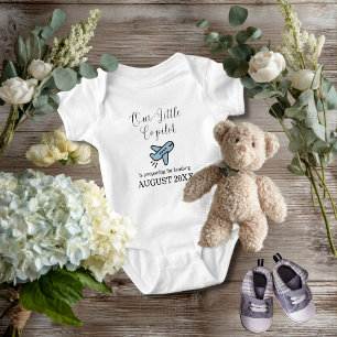 Zwangerschap Baby Jongen Vliegtuig Kleine Copiloot Romper