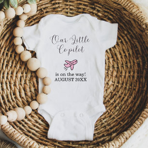 Zwangerschap Baby Meisje Roze Vliegtuig Kleine Co- Romper