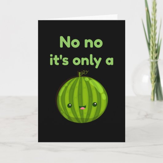 Zwangerschap Baby Melon Kaart (Voorkant)