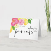 Zwangerschap Baby Onthul Cadeau Ouders Grootouders Kaart (Voorkant)