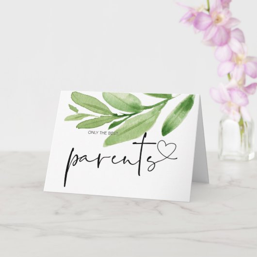 Zwangerschap Baby onthullen cadeau aan grootouders Kaart (Orchidee)