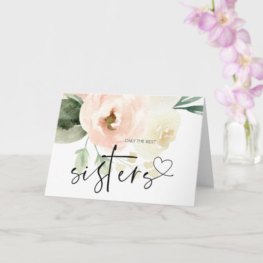 Zwangerschap Baby onthullen cadeau aan zuster nieu Kaart (Orchidee)