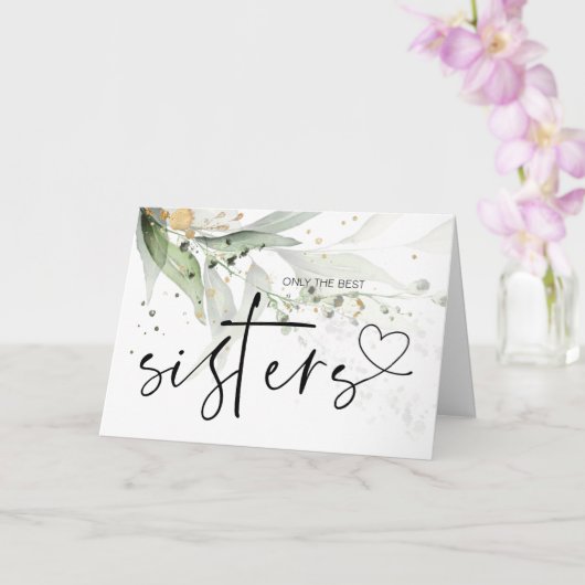 Zwangerschap Baby onthullen geschenk aan mijn zus  Kaart (Orchidee)