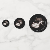 Zwangerschap Baby Sonogram Ultrasound fotokaart Confetti (Voorkanten)