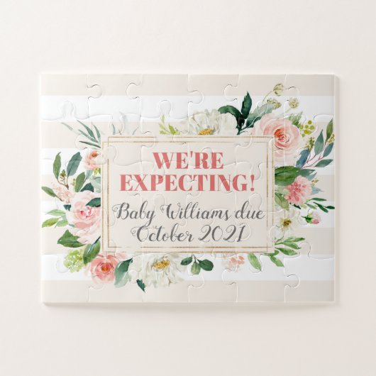 Zwangerschap Baby Verhaal aankondiging die we verw Legpuzzel (Horizontaal)