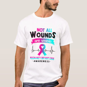 Zwangerschap Baby Verlies bewustzijn Maand Ribbon T-shirt