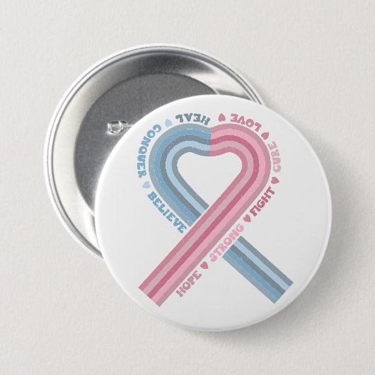 Zwangerschap Baby Verlies bewustzijn Roze blauw Ronde Button 7,6 Cm (Voorkant /achterkant)