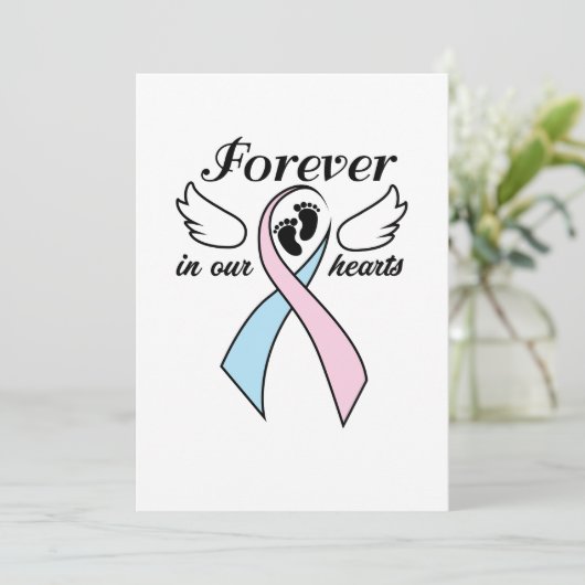 Zwangerschap Baby verliest bewustzijn voor altijd  Aankondiging (Staand voorkant)