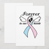 Zwangerschap Baby verliest bewustzijn voor altijd  Aankondiging (Voorkant / Achterkant)