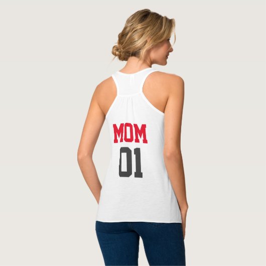 Zwangerschap basketbal tanktop (Volledige Achterkant)
