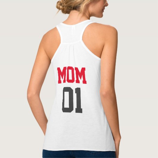 Zwangerschap basketbal tanktop (Achterkant)