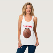 Zwangerschap basketbal tanktop (Volledige Voorkant)