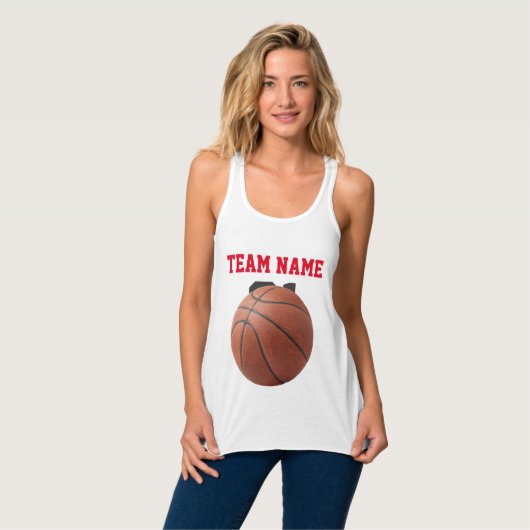 Zwangerschap basketbal tanktop (Volledige Voorkant)