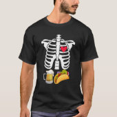 Zwangerschap Beer Tacos X-Ray Halloween T-shirt (Voorkant)