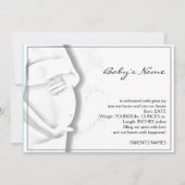 Zwangerschap Belly Baby Sketch Aankondiging (Voorkant)