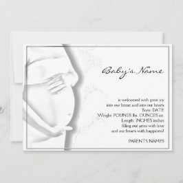 Zwangerschap Belly Baby Sketch Aankondiging