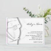 Zwangerschap Belly Baby Sketch Aankondiging (Staand voorkant)