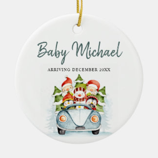 Zwangerschap bij baby-kinderen keramisch ornament