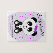 Zwangerschap bij baby-meisjes (Pink Panda) Legpuzzel (Horizontaal)