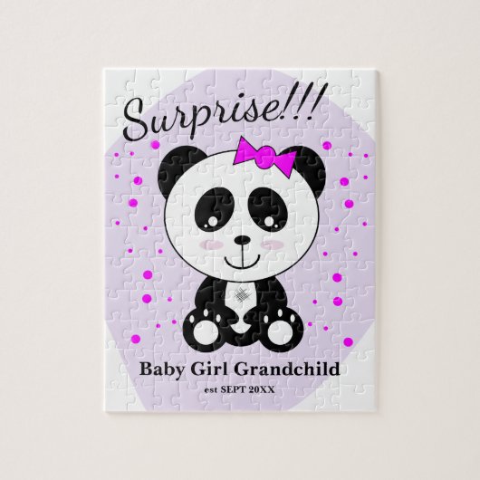 Zwangerschap bij baby-meisjes (Pink Panda) Legpuzzel (Verticaal)