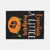 Zwangerschap bij de halloween moeder verwacht wein fleece deken (Voorkant (Horizontaal))