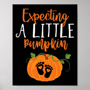 Zwangerschap bij de halloween moeder verwacht wein poster