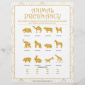 Zwangerschap bij dieren [Goudlijnen] Briefhoofd (Voorkant)