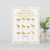 Zwangerschap bij dieren [Goudlijnen] Briefhoofd (Staand voorkant)