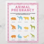 Zwangerschap bij dieren [Luxe Lace [Roze]] Briefhoofd (Voorkant / Achterkant)