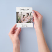 Zwangerschap binnenkort foto begroting aankondigin flyer (Hand)