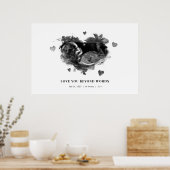 Zwangerschap echografie aankondiging binnenkort be poster (Keuken)