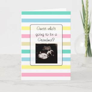 Zwangerschap Echografie Afbeelding oma Aankondigin Kaart