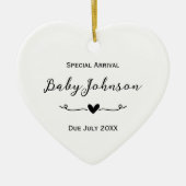 Zwangerschap Echografie Baby Foto Special Arrival Keramisch Ornament (Voorkant)