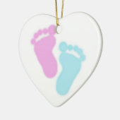 Zwangerschap en Baby Verlies bewustzijn Keramisch Ornament (Links)