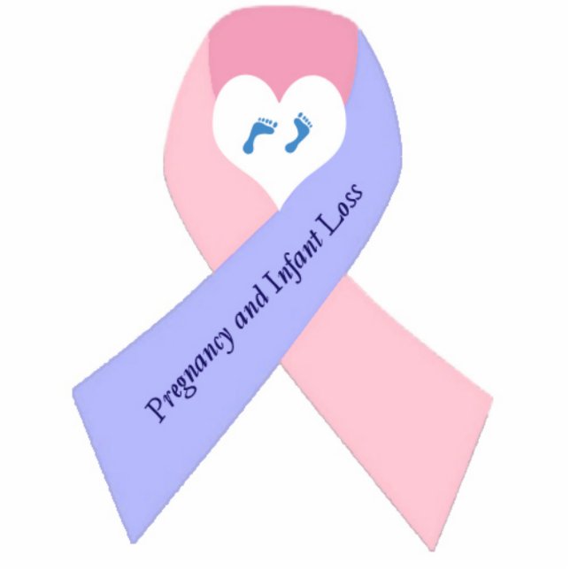 Zwangerschap en Baby Verliesculptuur Staand Fotobeeldje (Voorkant)