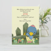 Zwangerschap en borstvoeding aankondiging (Staand voorkant)