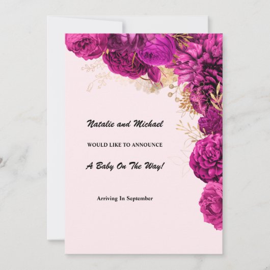 Zwangerschap en borstvoeding aankondiging (Voorkant)