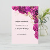 Zwangerschap en borstvoeding aankondiging (Staand voorkant)