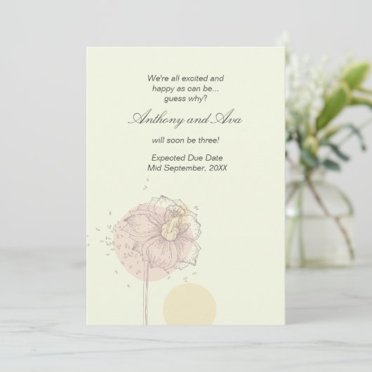 Zwangerschap en borstvoeding aankondiging (Staand voorkant)