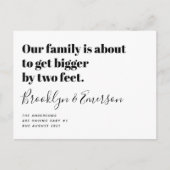 Zwangerschap en borstvoeding aankondigingskaart (Voorkant)