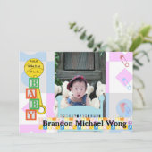 Zwangerschap en borstvoeding Baby geboorte Kaart (Staand voorkant)